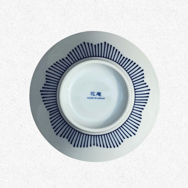 日本製 美濃燒 花一輪 花型拉麵碗 丼碗 兩色可選 | 大碗公 丼飯碗 斗笠碗