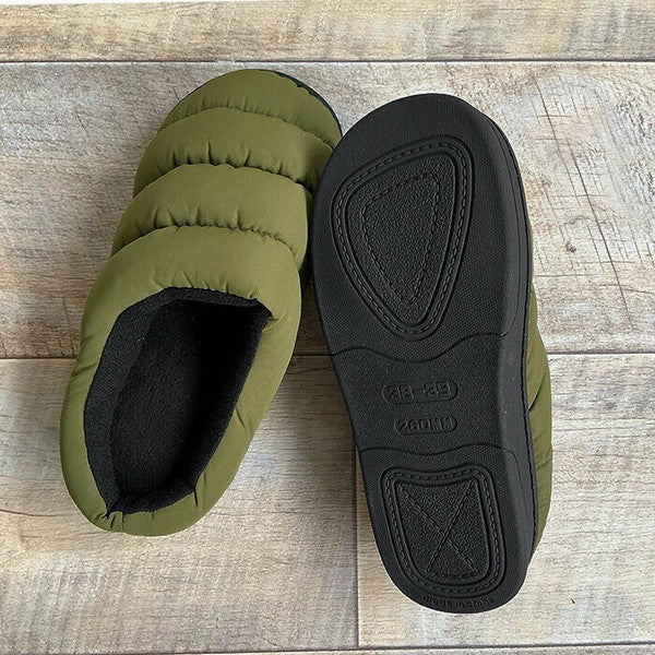 日本直送 內刷毛 保暖羽絨拖鞋 四色 | 莫卡辛鞋 懶人拖鞋 保暖 防寒 戶外 室內拖鞋 毛毛拖