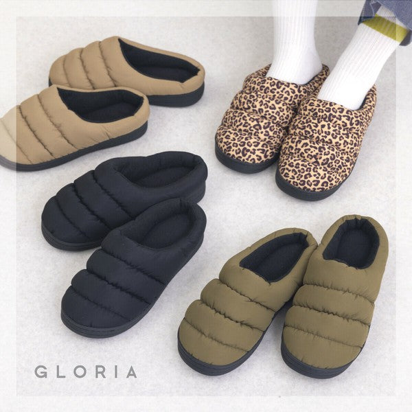 日本直送 內刷毛 保暖羽絨拖鞋 四色 | 莫卡辛鞋 懶人拖鞋 保暖 防寒 戶外 室內拖鞋 毛毛拖