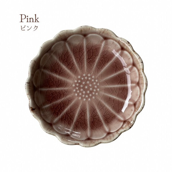 日本製 Cosmo花型陶瓷小碗 10cm 美濃燒|小菜碟 陶瓷盤 陶瓷碗