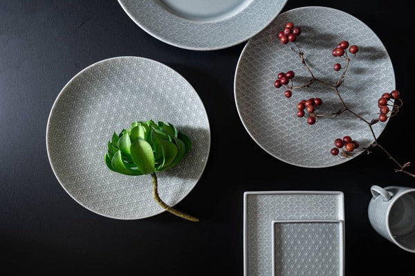 日本製 小田陶器 吉祥紋薄灰咖啡杯盤組 280cc | 咖啡杯組 咖啡杯 茶杯 杯碟組 日本咖啡杯盤組