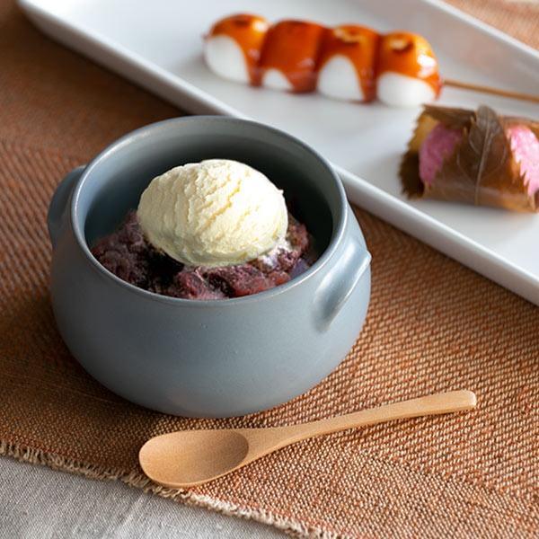 日本製 美濃燒 耐熱陶器 帶耳碗13cm-黃/灰/深藍|陶器 啞光陶器 陶燉碗 耐熱餐具 - 富士通販