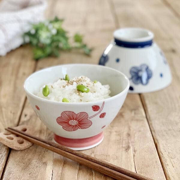 日本製 有田燒 手繪風 夫妻碗|餐碗 茶碗 飯碗 - 富士通販