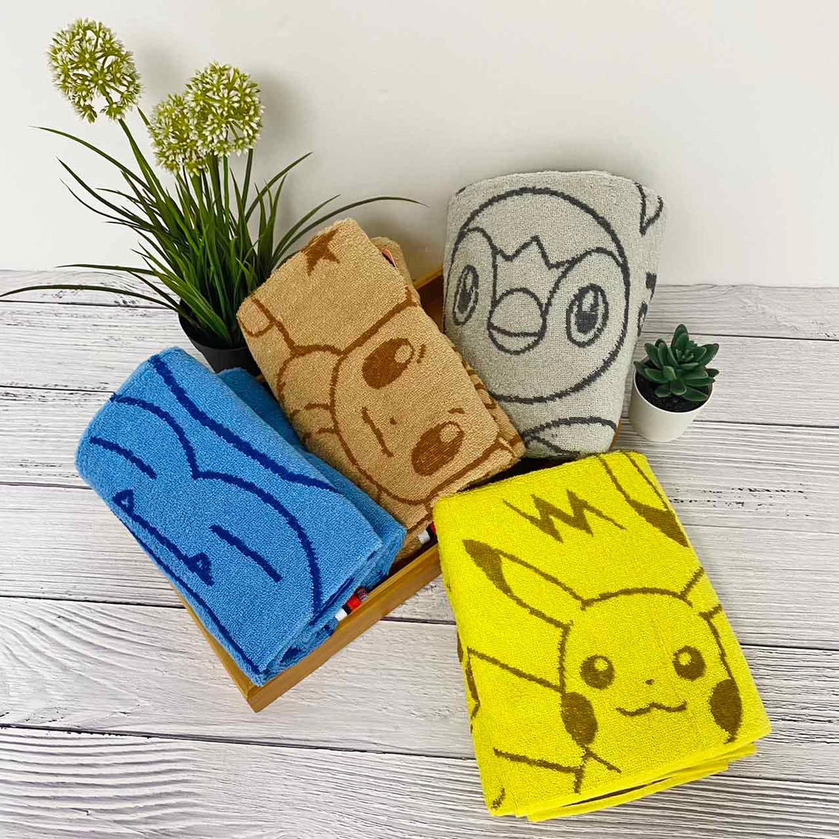兒童寶可夢毛巾 2入 34x75| 皮卡丘 卡比獸 伊布 波加曼 路卡利歐 - 富士通販