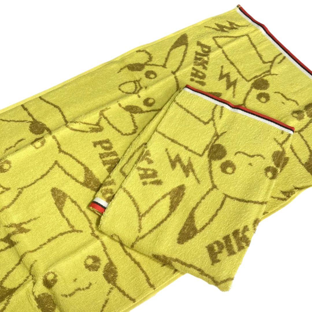 兒童寶可夢毛巾 2入 34x75| 皮卡丘 卡比獸 伊布 波加曼 路卡利歐 - 富士通販