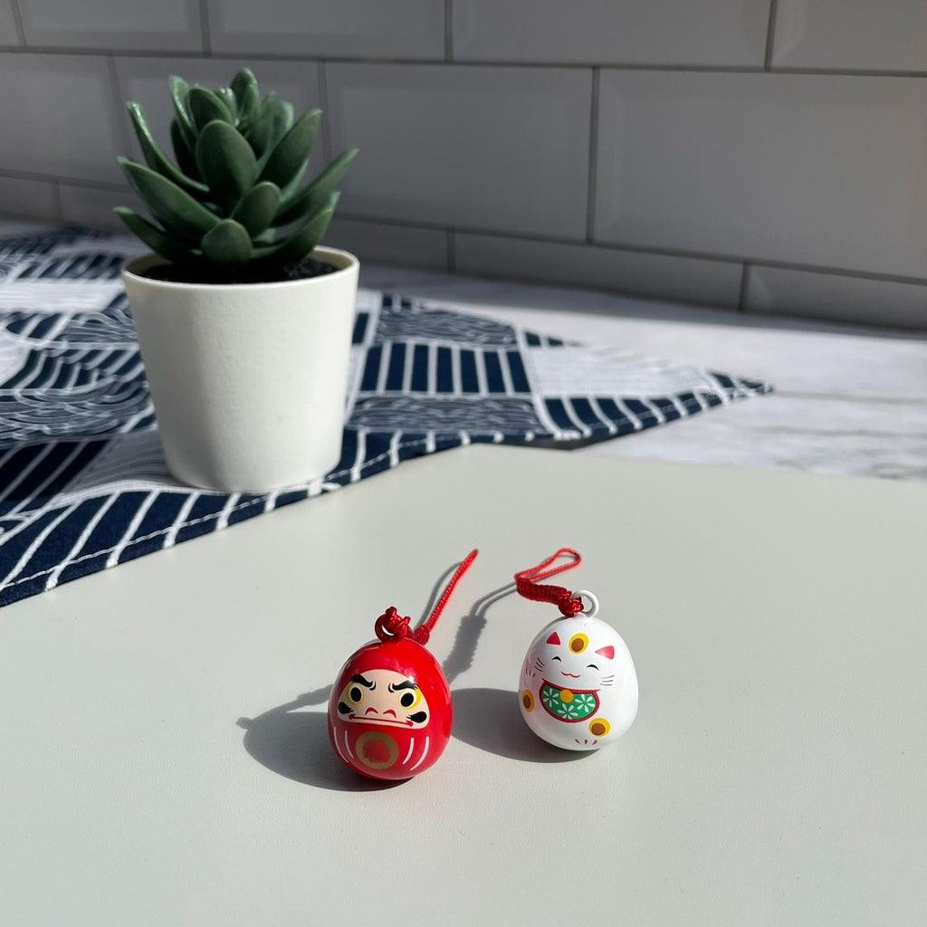 水琴鈴開運吊飾-達摩/招財貓|2022過年裝飾招福吉祥物 - 富士通販