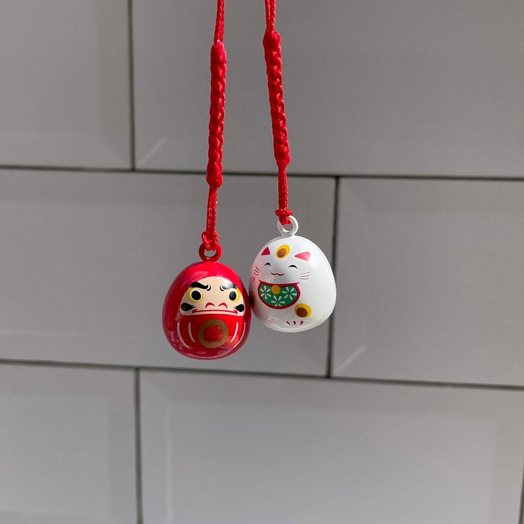 水琴鈴開運吊飾-達摩/招財貓|2022過年裝飾招福吉祥物 - 富士通販