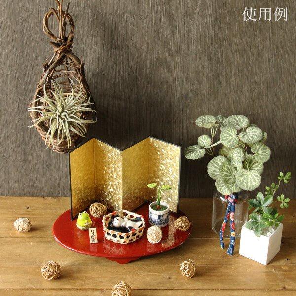 藥師窯竹籃柴犬/黑柴擺飾(可當餐桌筷架)|2022過年裝飾招福吉祥物 - 富士通販