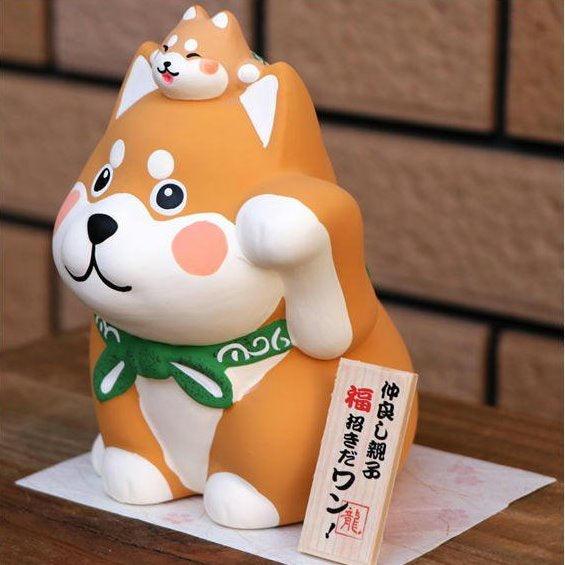 招財柴柴存錢筒/柴犬貯金箱|2022過年裝飾招福吉祥物 - 富士通販