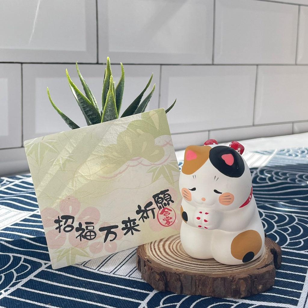 2022年新年擺飾合掌貓(金貓/橘貓/三花)|2022過年裝飾招福吉祥物 - 富士通販