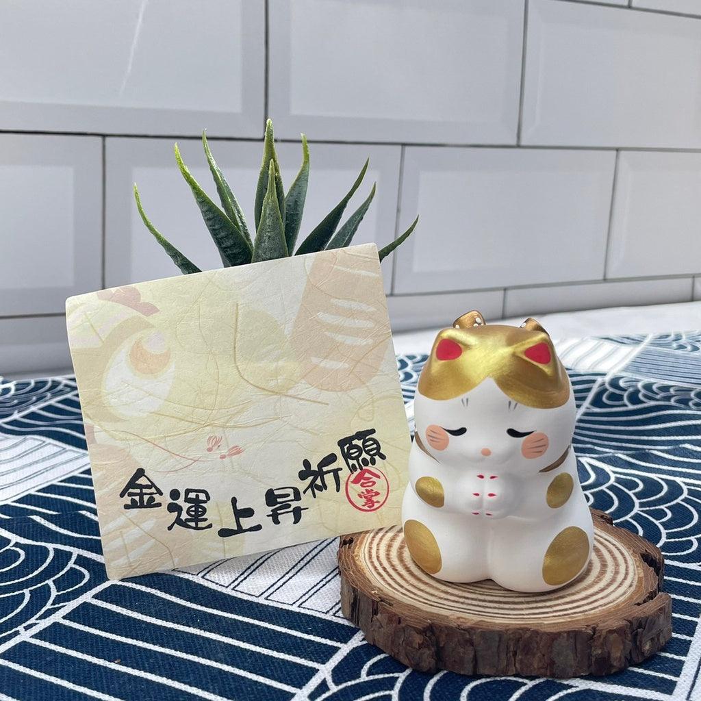 2022年新年擺飾合掌貓(金貓/橘貓/三花)|2022過年裝飾招福吉祥物 - 富士通販