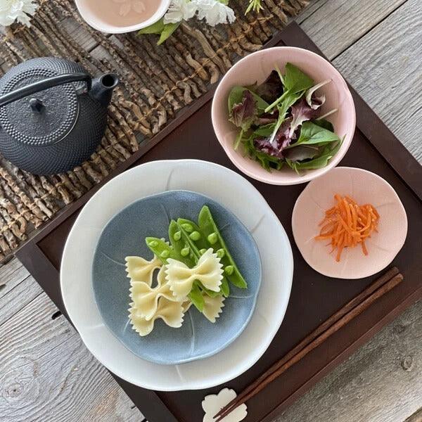 日本製 美濃燒 花形陶瓷甜點盤|蛋糕盤 水果盤 - 富士通販