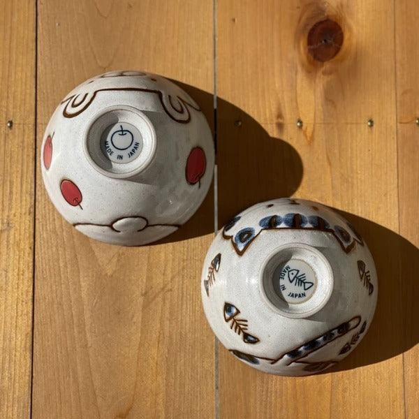 日本製 美濃燒貓咪茶碗|造型碗 日式陶瓷碗 - 富士通販