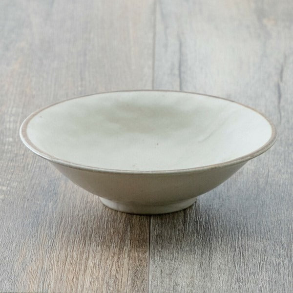 日本製 COTON 簡約 木棉白 棕色線條 日本碗盤系列