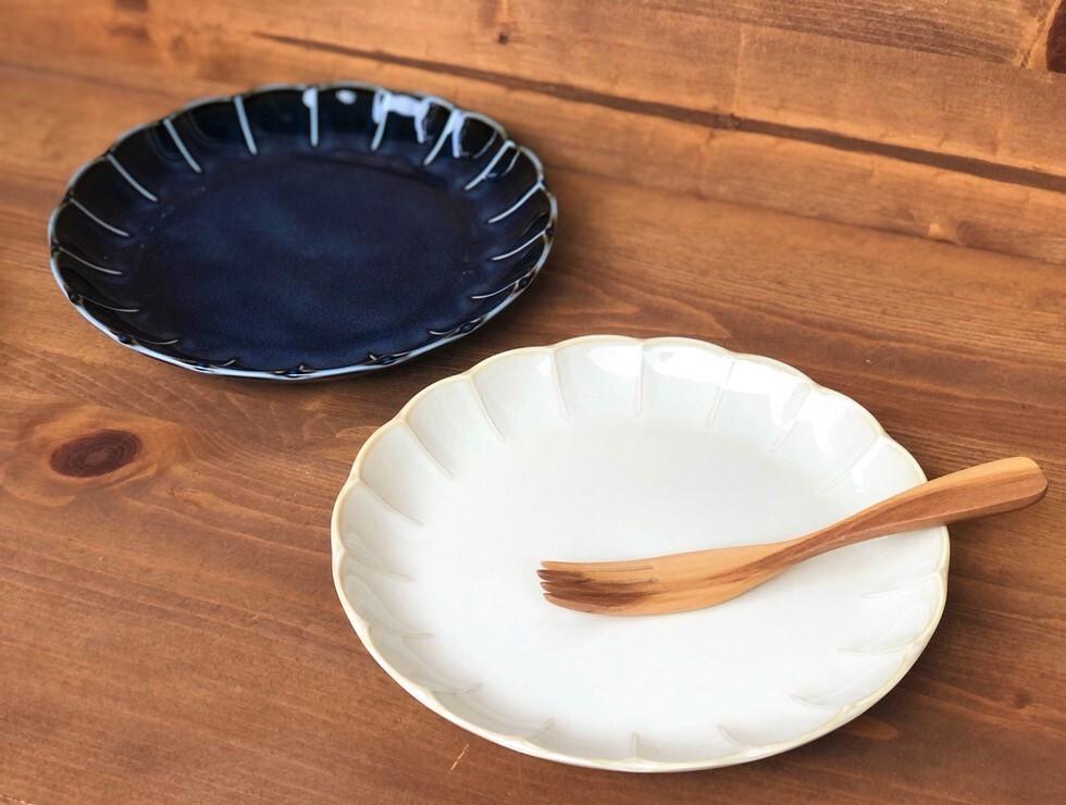 美濃燒復古花邊白盤|日本製,21.5cm - 富士通販