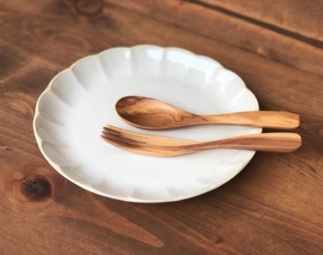 美濃燒復古花邊白盤|日本製,21.5cm - 富士通販