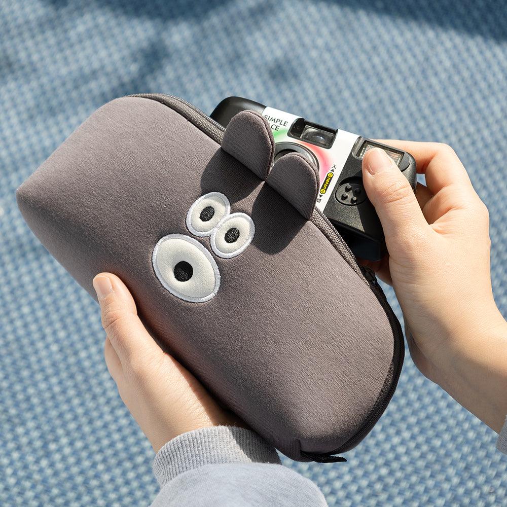 韓國 Romane 早午餐兄弟 狗狗 兔兔 餃子筆袋|大容量筆袋 鉛筆袋 化妝包