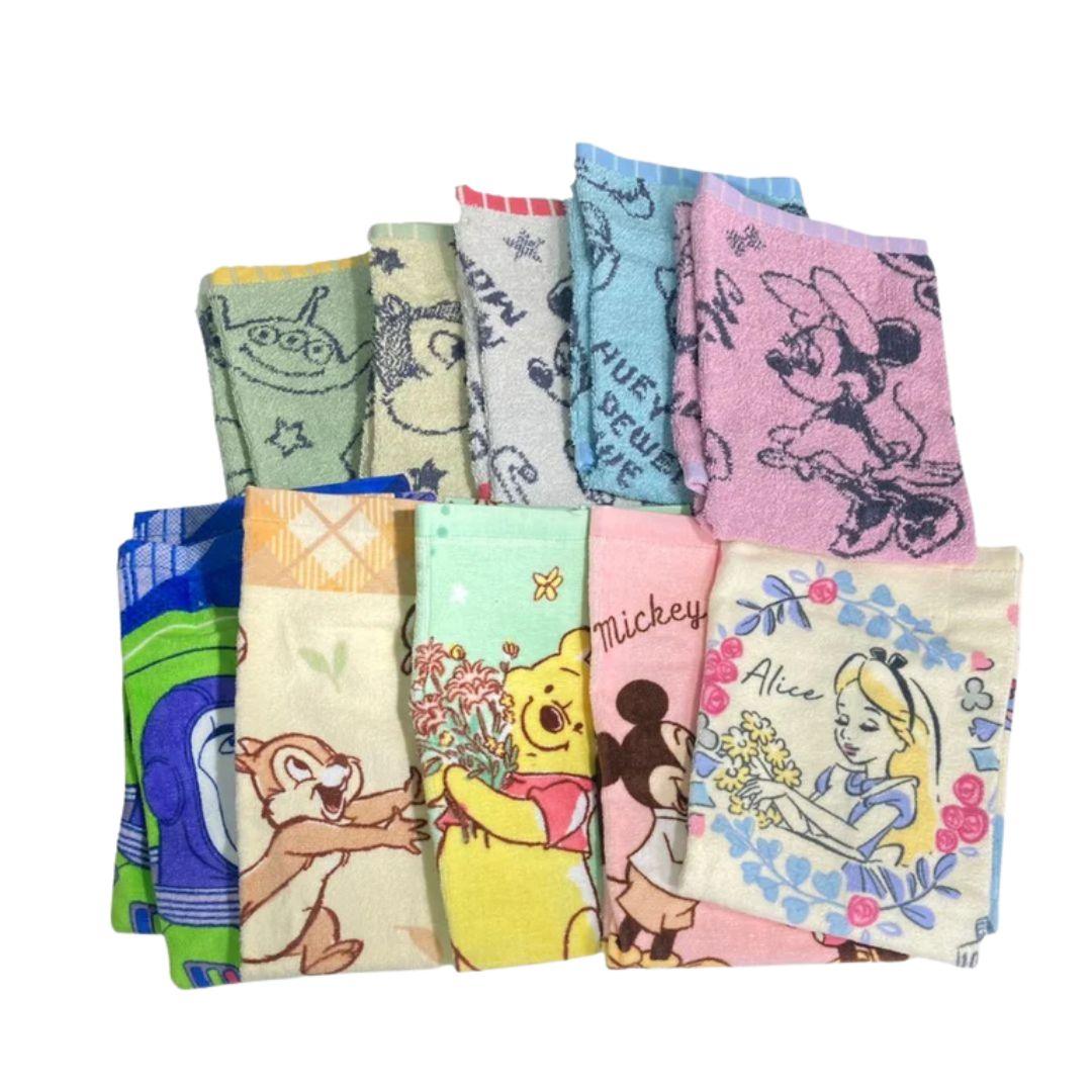 兒童迪士尼毛巾 2入|34x75cm 愛麗絲 巴斯光年 奇奇蒂蒂 維尼 米奇 米妮 唐老鴨5 - 富士通販