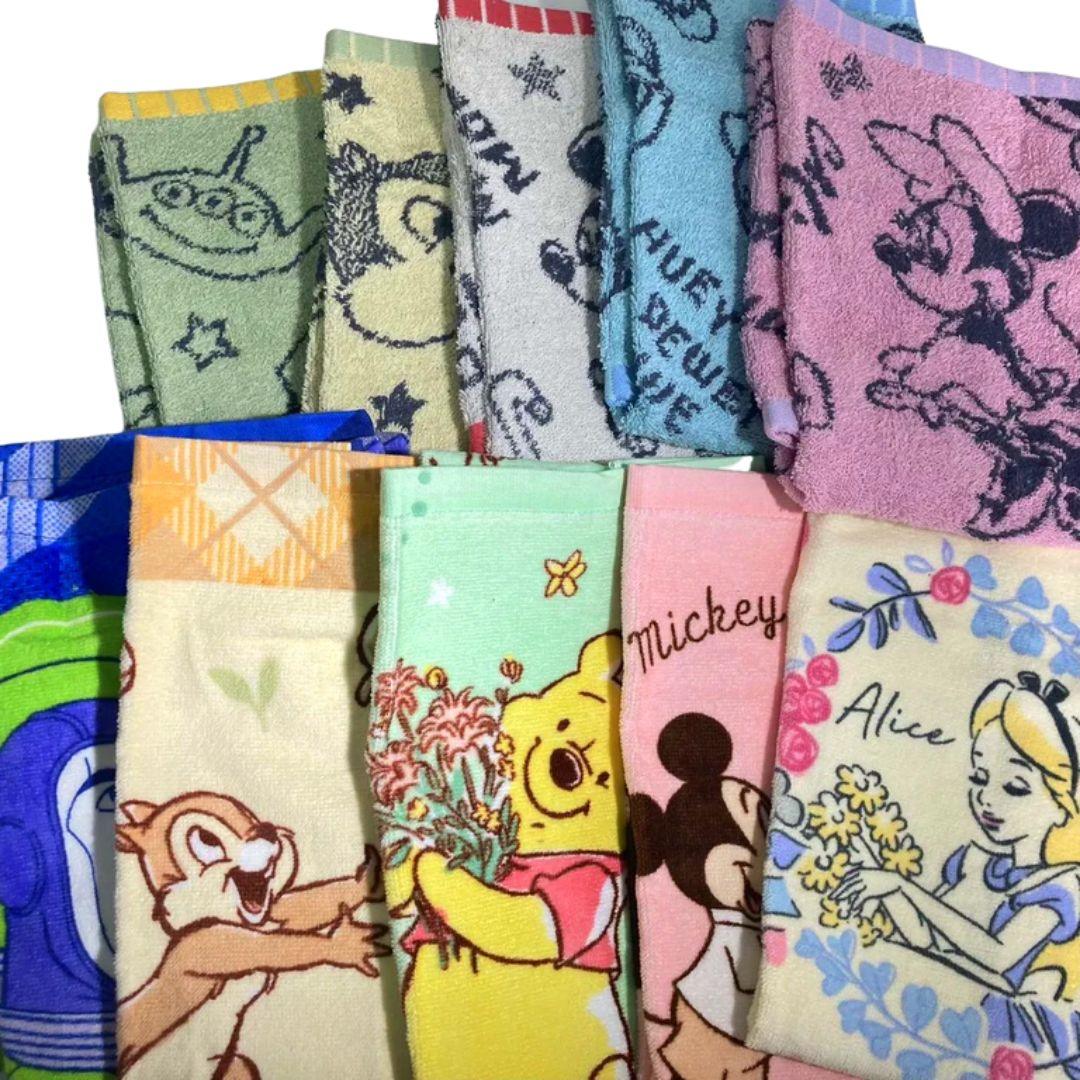 兒童迪士尼毛巾 2入|34x75cm 愛麗絲 巴斯光年 奇奇蒂蒂 維尼 米奇 米妮 唐老鴨5 - 富士通販