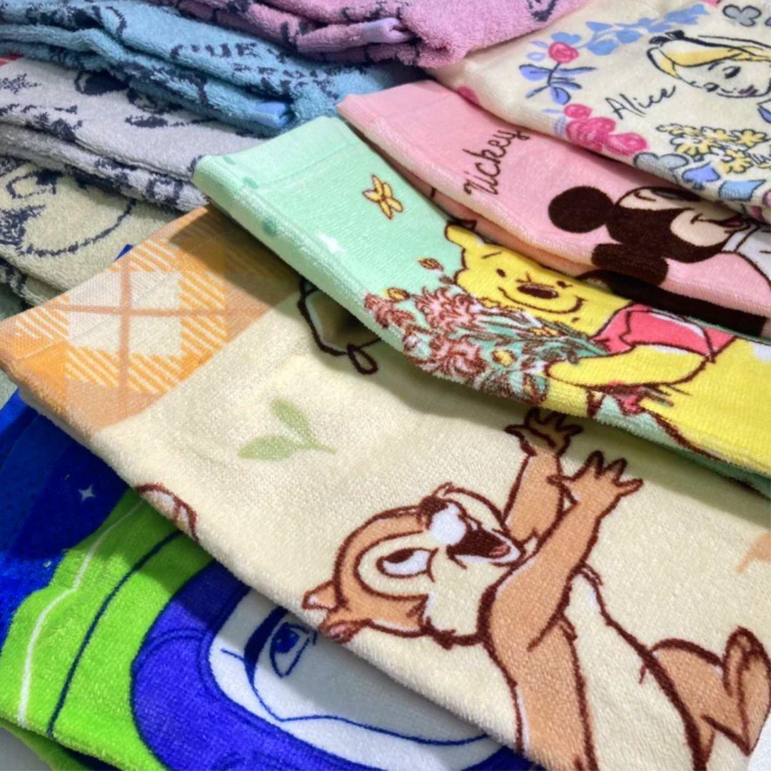 兒童迪士尼毛巾 2入|34x75cm 愛麗絲 巴斯光年 奇奇蒂蒂 維尼 米奇 米妮 唐老鴨5 - 富士通販