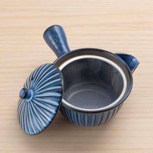 日本製 波佐見燒 青荻雕紋 急須壺|270 cc - 富士通販