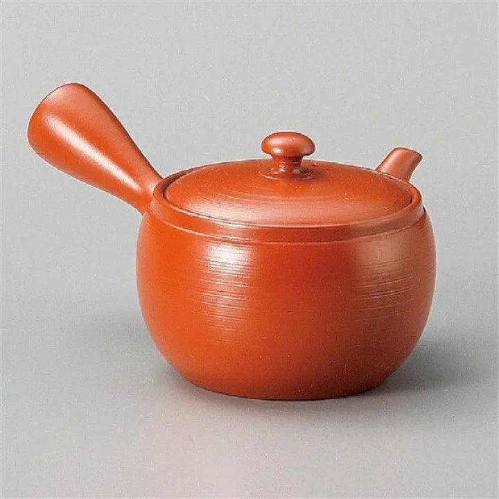 日本製 常滑燒 竹春作 朱泥 日式茶壺|270ml - 富士通販
