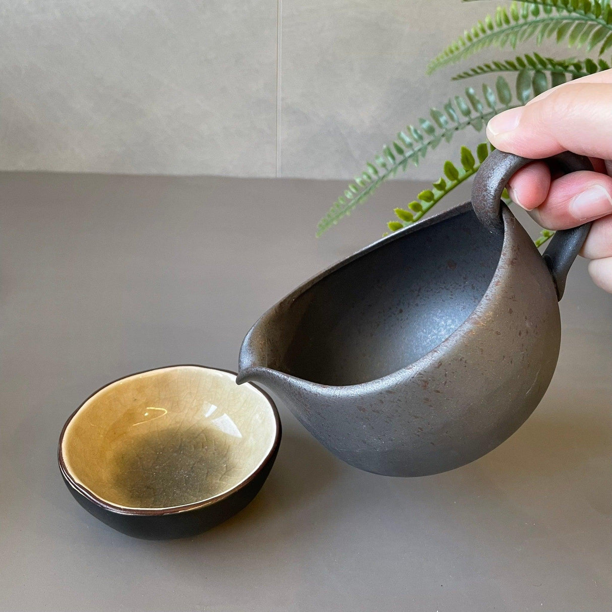 日本製 常滑燒 玉光窯 陶瓷 茶海 公道杯|290cc - 富士通販