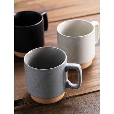 日本製 簡約風 陶瓷馬克杯 3色可選|手工製作 咖啡杯 可微波 - 富士通販