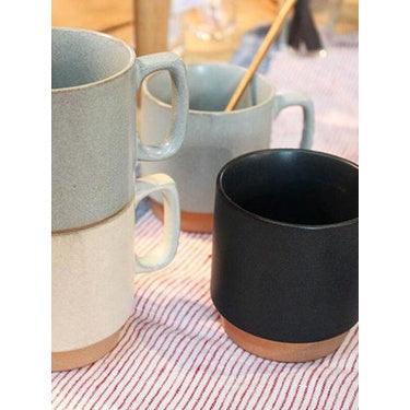 日本製 簡約風 陶瓷馬克杯 3色可選|手工製作 咖啡杯 可微波 - 富士通販