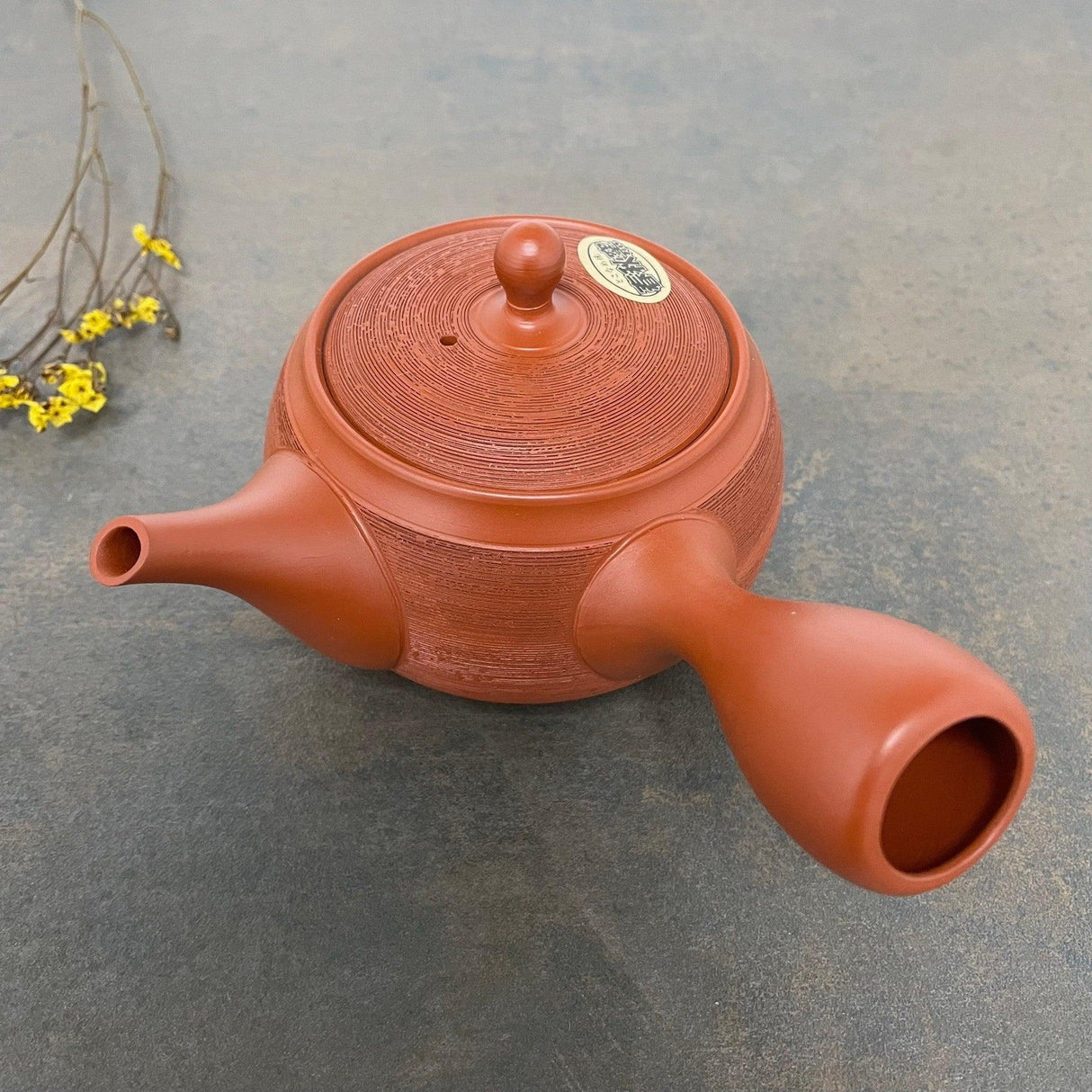 日本製 常滑燒 春秋窯 朱泥條紋 陶瓷茶壺|310cc - 富士通販