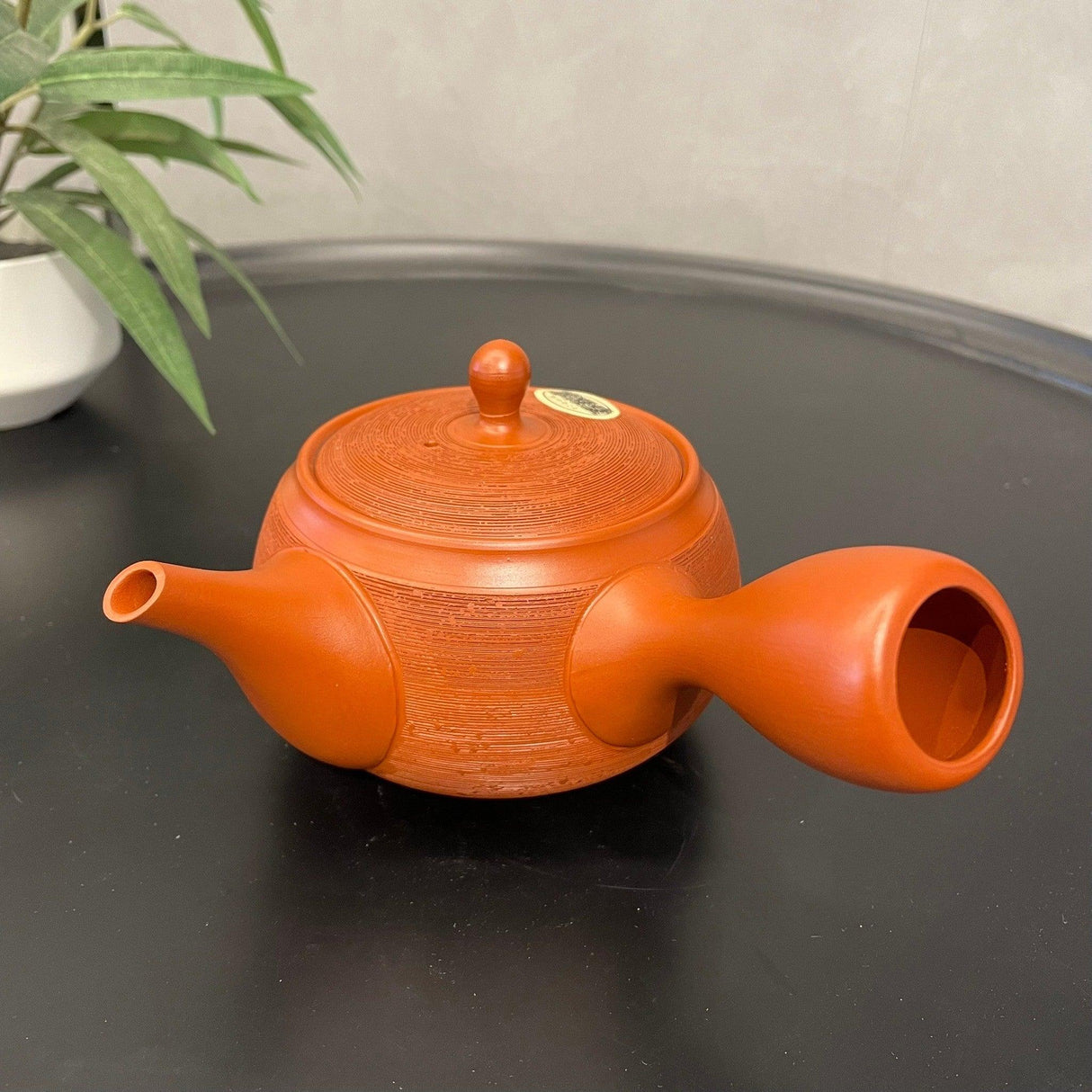 日本製 常滑燒 春秋窯 朱泥條紋 陶瓷茶壺|310cc - 富士通販