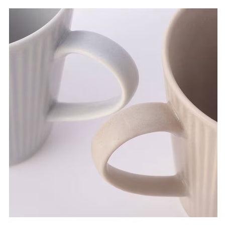 日本製 美濃燒 扇形啞光釉馬克杯|330ml 輕量杯 陶瓷杯 - 富士通販