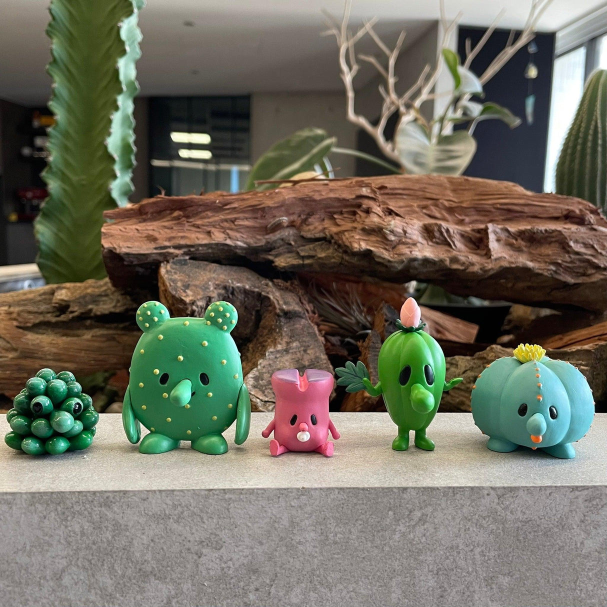 日本 熊貓之穴 仙人掌公仔 扭蛋|多肉植物 蛋糕裝飾 盆栽裝飾 - 富士通販