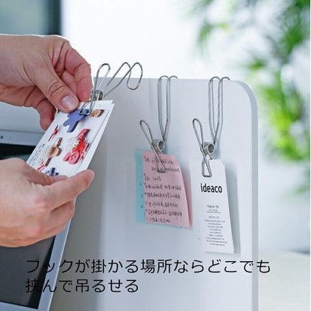 日本帶鉤不鏽鋼夾子4入|浴室夾子、海綿夾子、文件夾子 - 富士通販