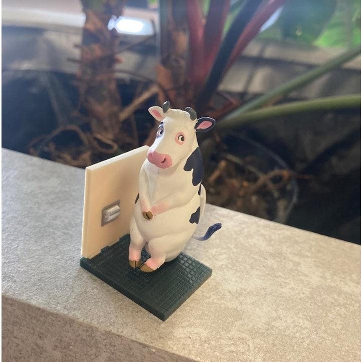 日本海洋堂扭蛋| 全4款,佐藤邦雄的動物們 廁所篇 - 無尾熊、大猩猩、鸚鵡、乳牛 - 富士通販