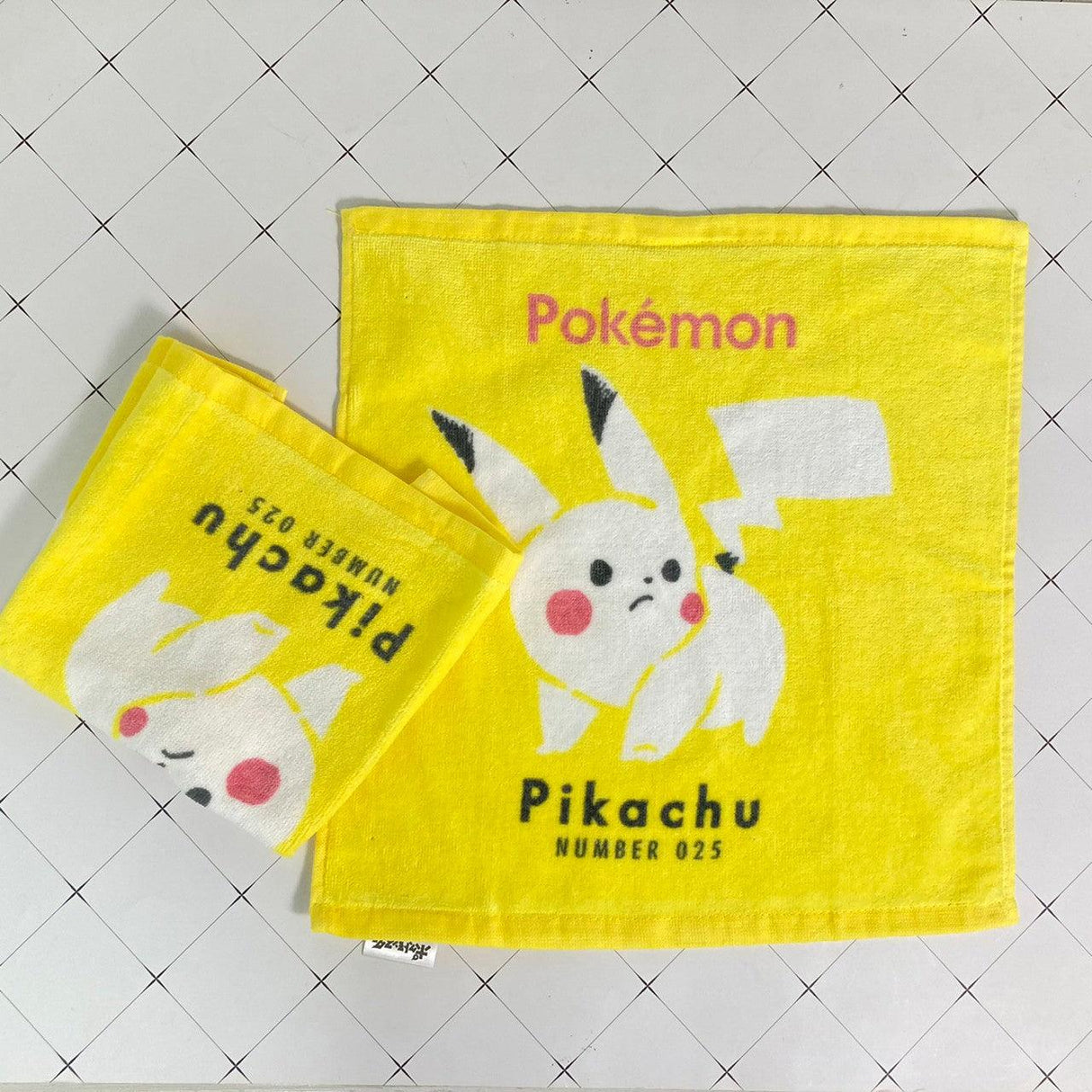 (4款)皮卡丘毛巾2入|日本100%純棉,34x35cm - 富士通販