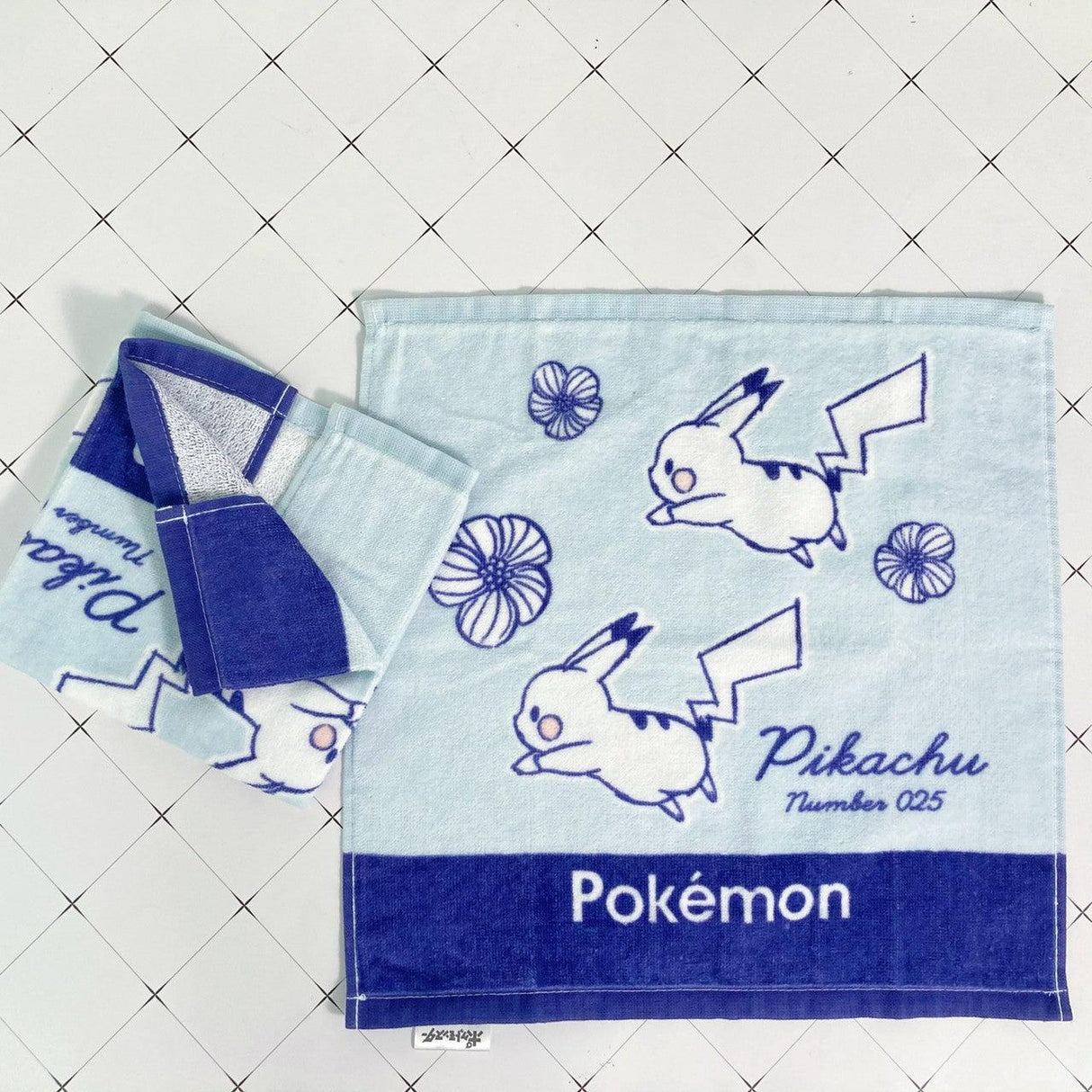 (4款)皮卡丘毛巾2入|日本100%純棉,34x35cm - 富士通販