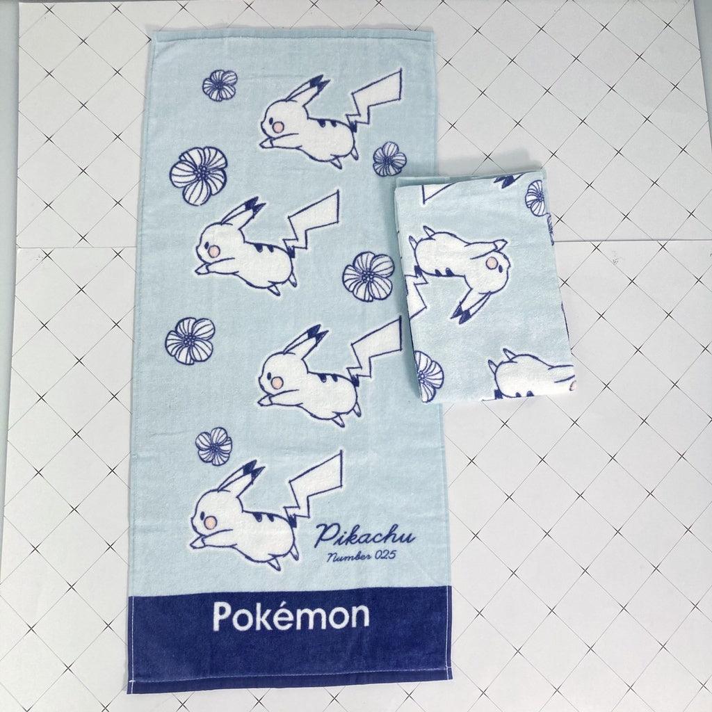 (4款)皮卡丘毛巾2入|日本100%純棉,34x75cm - 富士通販