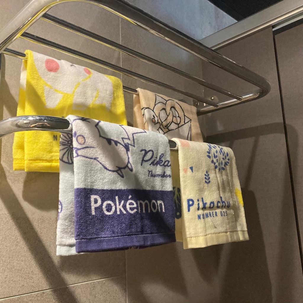(4款)皮卡丘毛巾2入|日本100%純棉,34x75cm - 富士通販