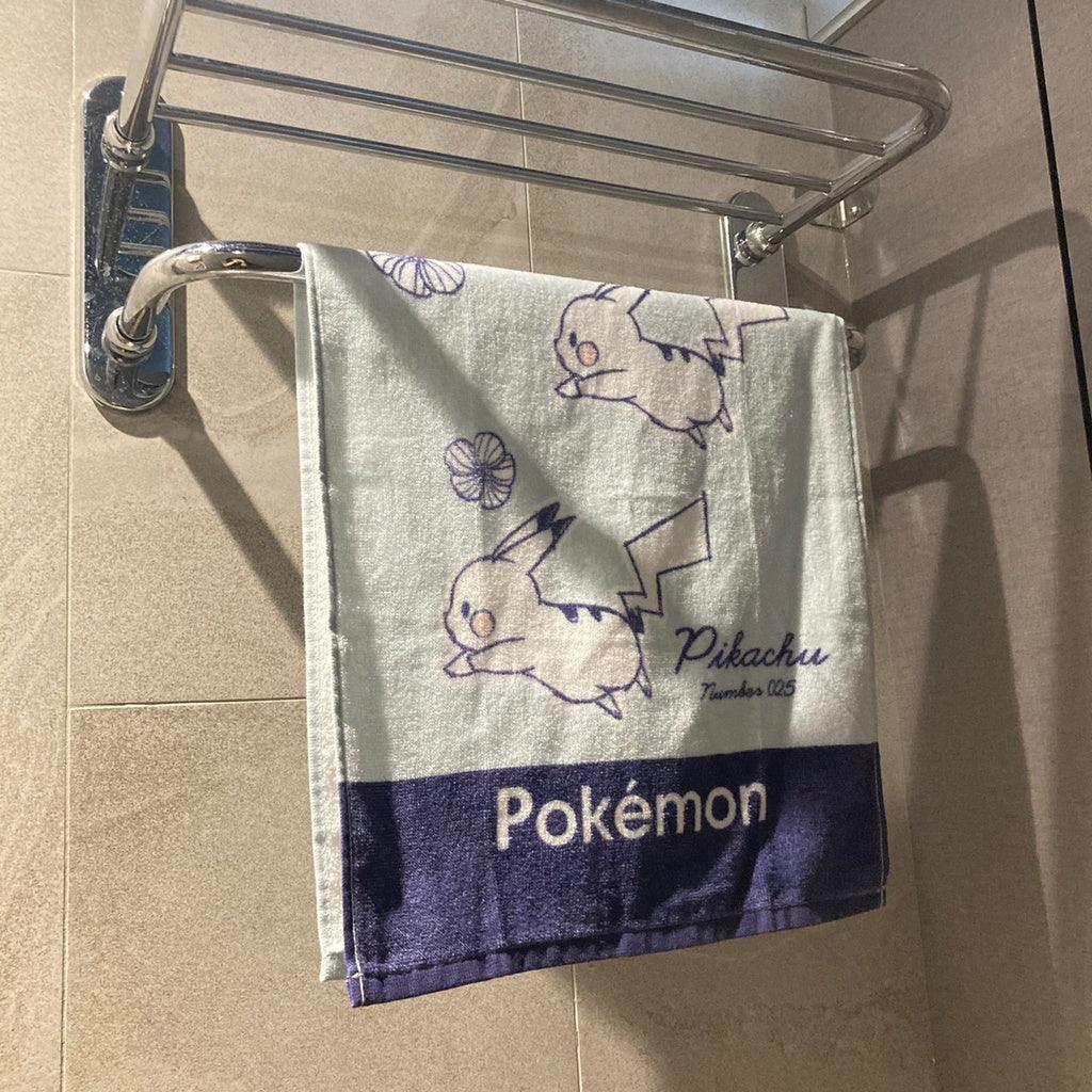 (4款)皮卡丘毛巾2入|日本100%純棉,34x75cm - 富士通販
