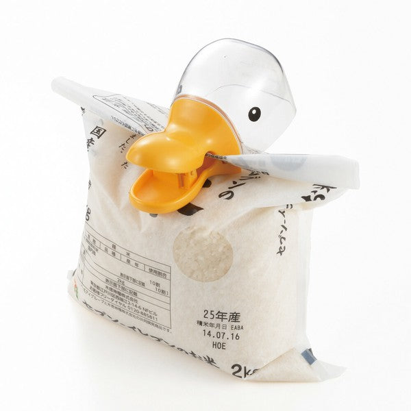 日本製 AKEBONO曙產業 小鴨量杯封口夾 | 米杯 刻度杯 量米杯 米袋夾 造型封口夾