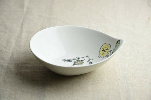 日本製 美濃燒 Miyama 深山 knuq紫羅蘭20公分橢圓碗 | 咖哩碗 義大利麵碗