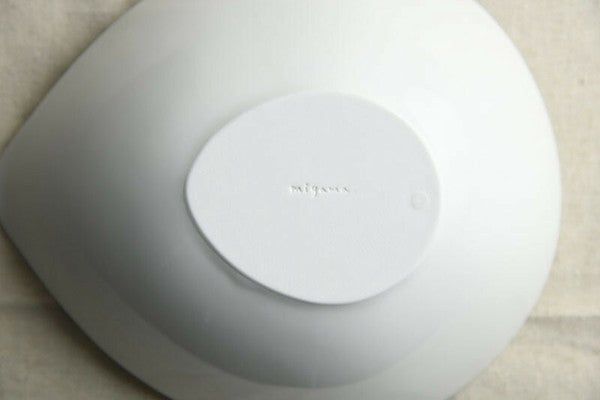 日本製 美濃燒 Miyama 深山 knuq紫羅蘭20公分橢圓碗 | 咖哩碗 義大利麵碗