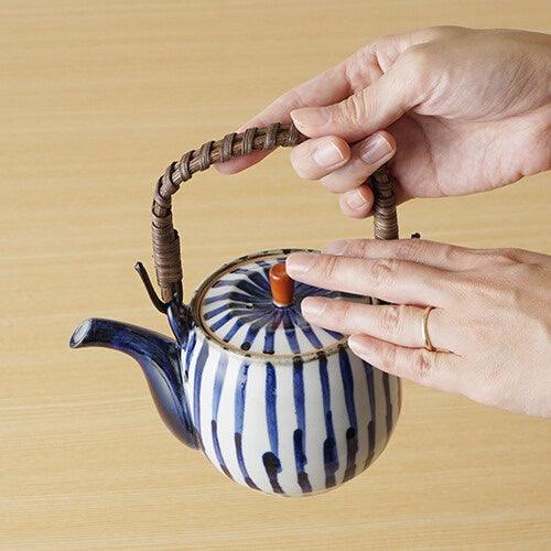 日本製 波佐見燒 鎌倉十草 日式茶壺|450 cc - 富士通販