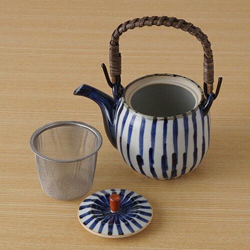 日本製 波佐見燒 鎌倉十草 日式茶壺|450 cc - 富士通販