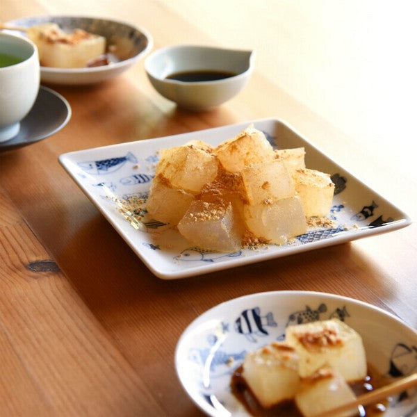 日本製 natural69 波佐見燒 cocomarine 正角皿 | 陶瓷盤 方盤 海洋生物