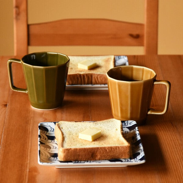 日本製 波佐見燒 重山陶器 12邊形馬克杯 | 茶杯 水杯 咖啡杯