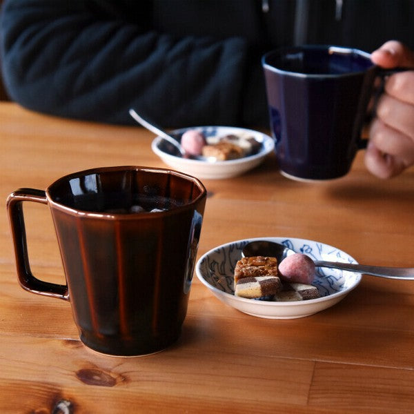 日本製 波佐見燒 重山陶器 12邊形馬克杯 | 茶杯 水杯 咖啡杯