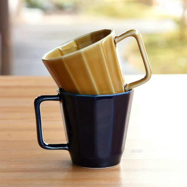 日本製 波佐見燒 重山陶器 12邊形馬克杯 | 茶杯 水杯 咖啡杯