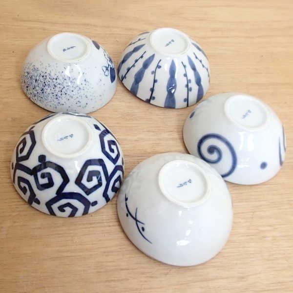 染色工房橢圓形小碗組5入|美濃燒 - 富士通販